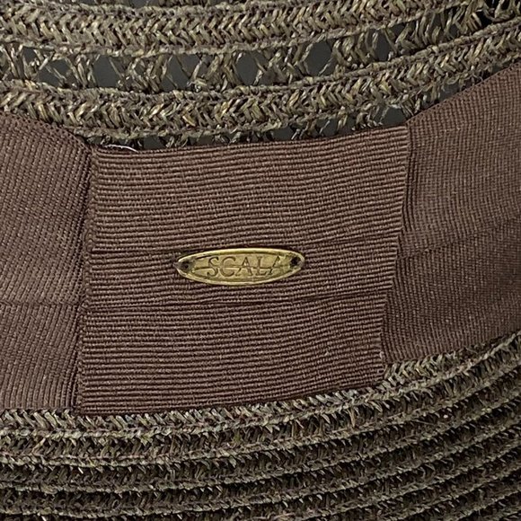 Scala Classic Fedora Pinch Front Hat 100% SISAL - Picture 6 of 13